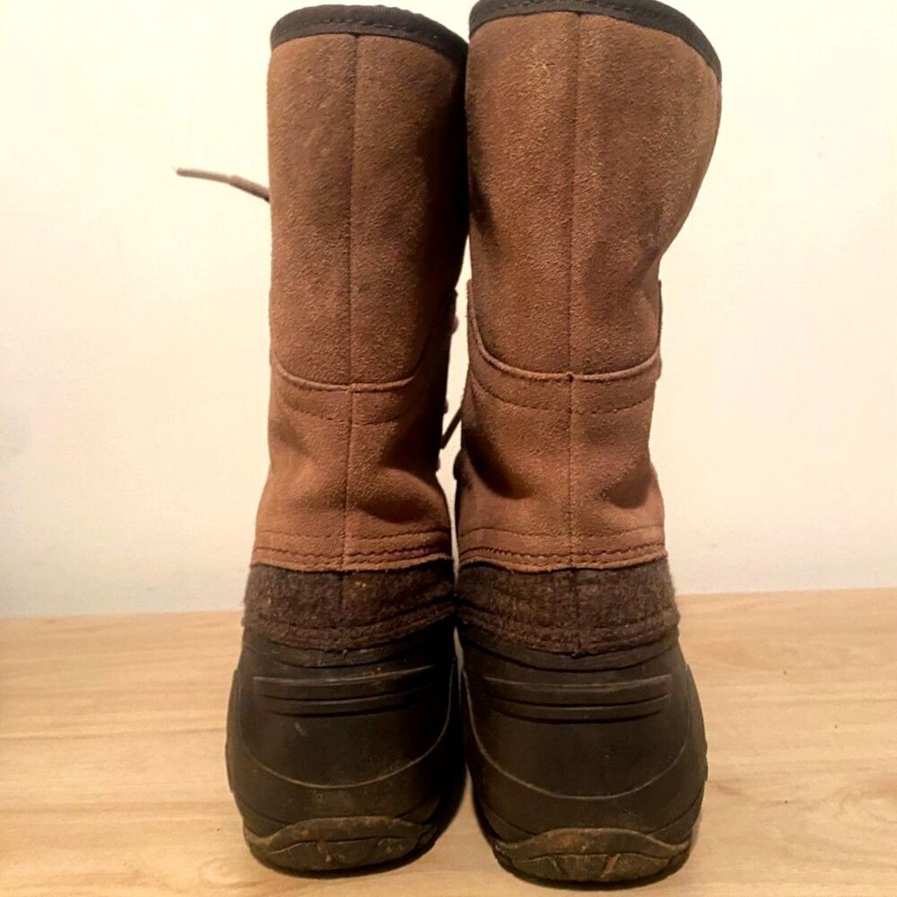 North Face Winter Boots Women’s Size 8 Brown Duck Boots Warm Snow Boots - Picture 4 of 8
